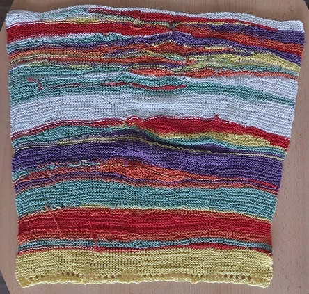 Strickbild bunt
